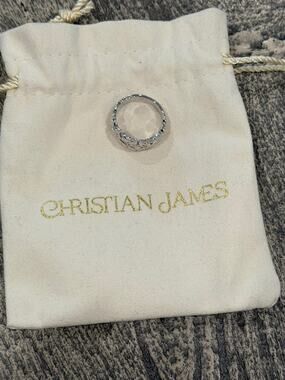 Christian James by Scott Grimes Leaf Ring Sterling Silver - Size 6 - BNIB